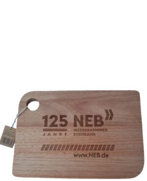 Holz-Brettchen „125 Jahre NEB“